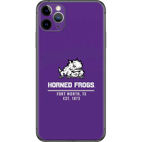 Horned Frogs Fort Worth iPhone 11 Pro Max Skin