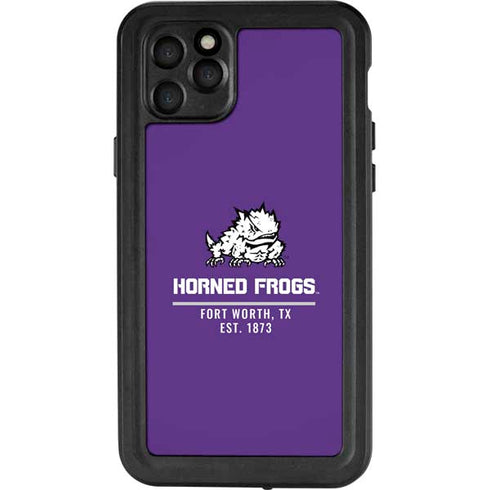 Horned Frogs Fort Worth iPhone 11 Pro Max Waterproof Case