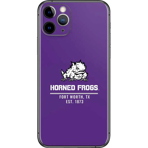 Horned Frogs Fort Worth iPhone 11 Pro Skin