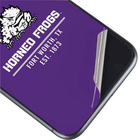 Horned Frogs Fort Worth iPhone 11 Skin