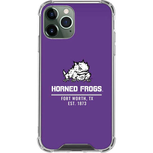 Horned Frogs Fort Worth iPhone 12 Pro Max Clear Case