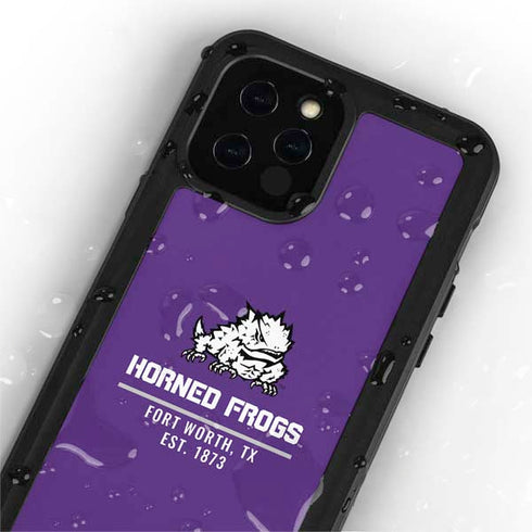 Horned Frogs Fort Worth iPhone 12 Pro Max Waterproof Case