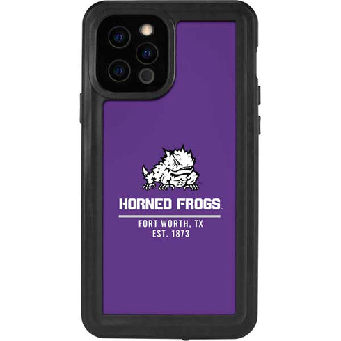 Horned Frogs Fort Worth iPhone 12 Pro Waterproof Case