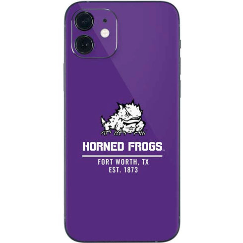 Horned Frogs Fort Worth iPhone 12 Skin