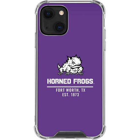 Horned Frogs Fort Worth iPhone 13 Mini Clear Case