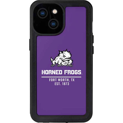 Horned Frogs Fort Worth iPhone 13 Mini Waterproof Case