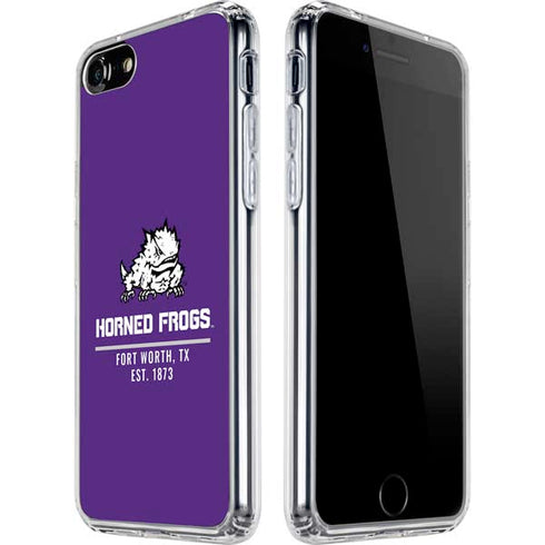 Horned Frogs Fort Worth iPhone SE (2nd & 3rd Gen) Clear Case