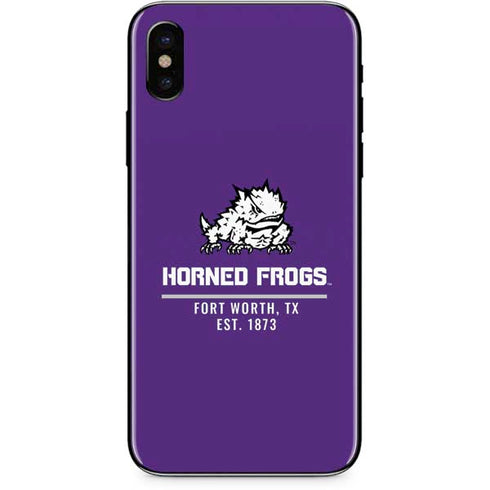 Horned Frogs Fort Worth iPhone X Skin