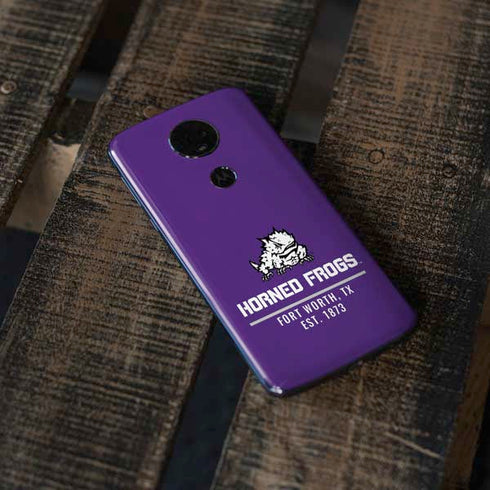 Horned Frogs Fort Worth Moto E5 Plus Skin