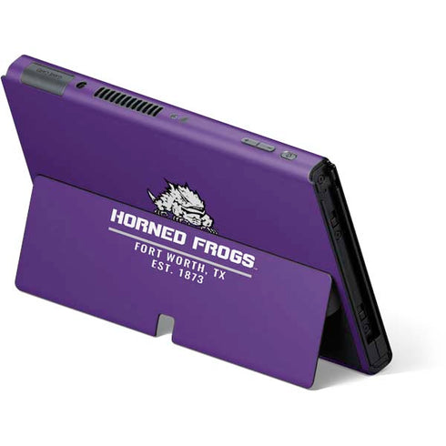 Horned Frogs Fort Worth Nintendo Switch OLED (2021) Skin