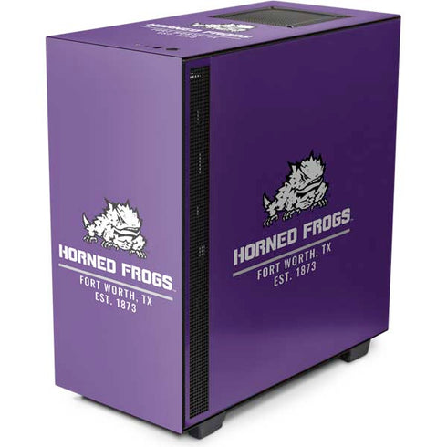 Horned Frogs Fort Worth NZXT H510 Compact ATX Mid-Tower Case Skin