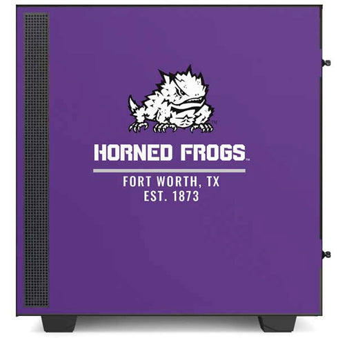 Horned Frogs Fort Worth NZXT H510 Compact ATX Mid-Tower Case Skin