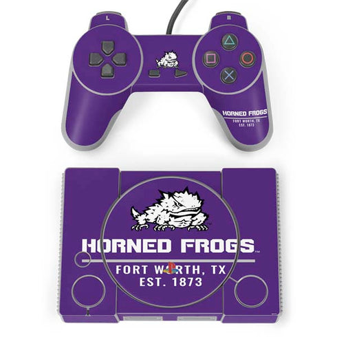 Horned Frogs Fort Worth PlayStation Classic Bundle Skin
