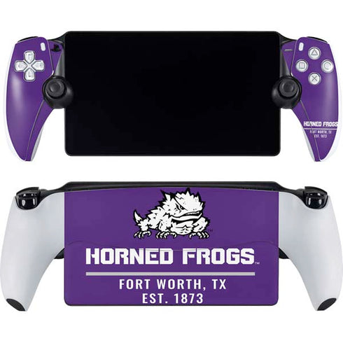 Texas Christian University Horned Frogs Fort Worth PlayStation Portal Remote Player Skin