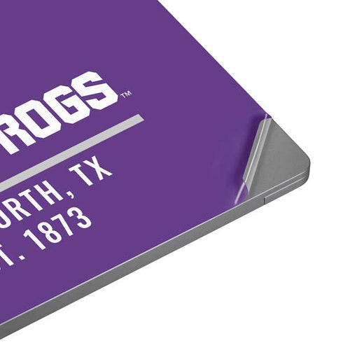 Horned Frogs Fort Worth Universal Laptop 12in (9.8 x 6.8in) Skin