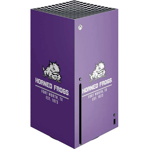 Horned Frogs Fort Worth Xbox Series X Console Skin