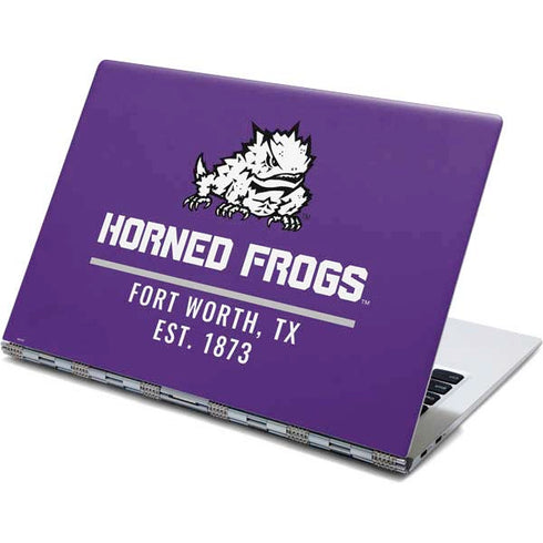 Horned Frogs Fort Worth Yoga 910 2-in-1 14in Touch-Screen Skin