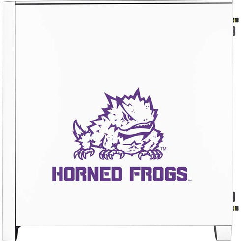 Horned Frogs TCU Corsair 4000D Tempered Glass Mid-Tower ATX Case Skin