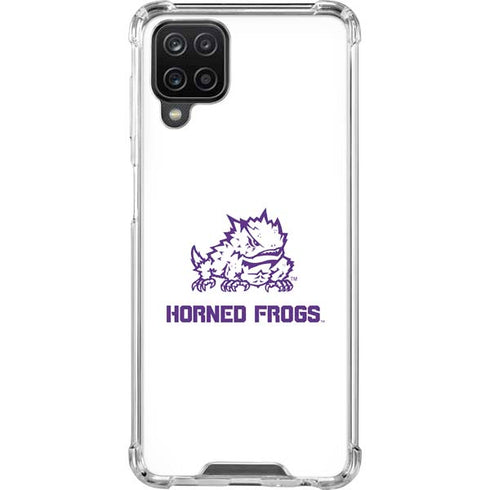 Horned Frogs TCU Galaxy A12 Clear Case