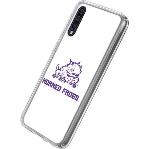 Horned Frogs TCU Galaxy A50 Clear Case