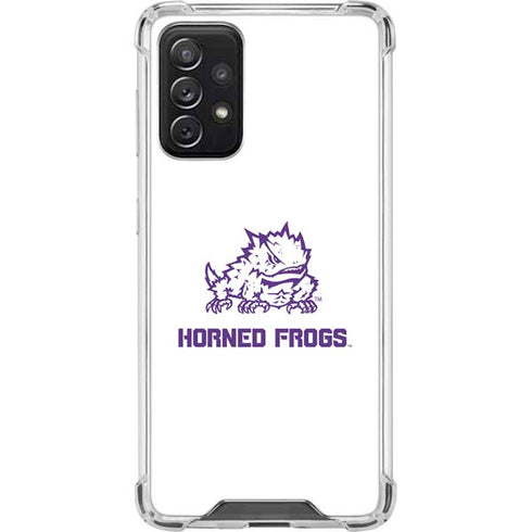 Horned Frogs TCU Galaxy A72 5G Clear Case