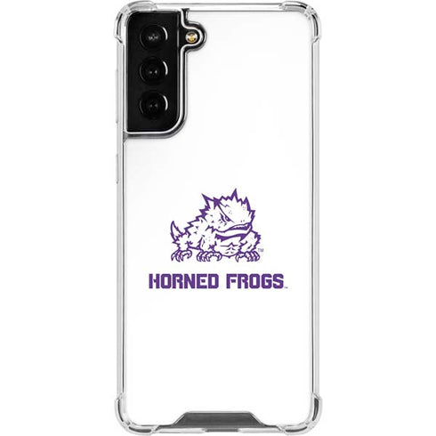 Horned Frogs TCU Galaxy S21 FE Clear Case