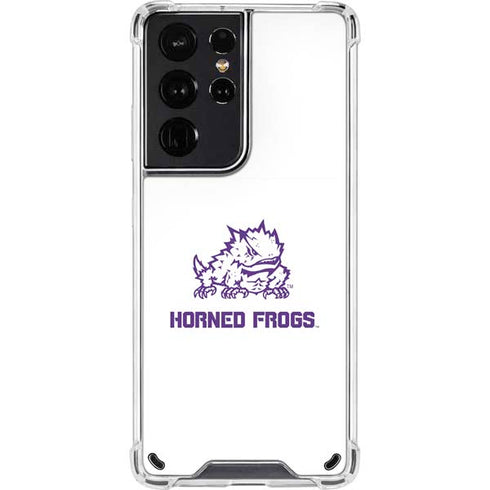 Horned Frogs TCU Galaxy S21 Ultra 5G Clear Case