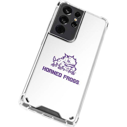 Horned Frogs TCU Galaxy S21 Ultra 5G Clear Case