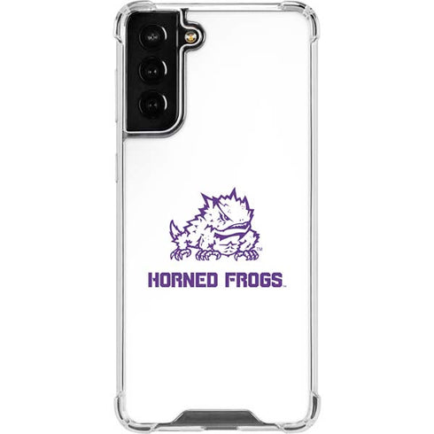 Horned Frogs TCU Galaxy S22 Plus Clear Case