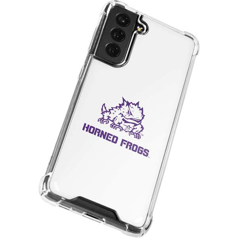 Horned Frogs TCU Galaxy S22 Plus Clear Case