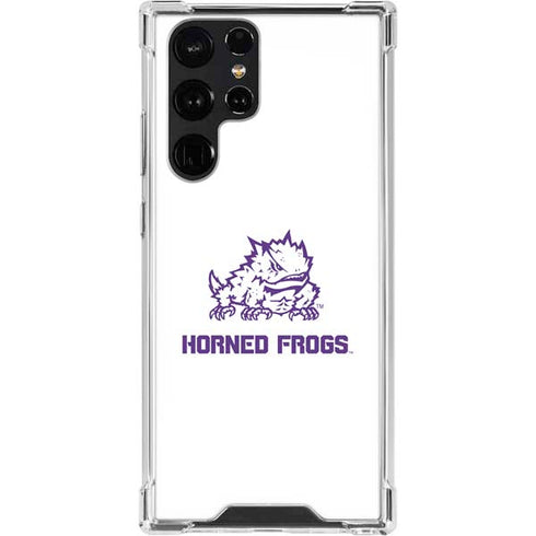 Horned Frogs TCU Galaxy S22 Ultra Clear Case