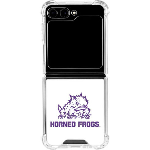 Texas Christian University Horned Frogs TCU Galaxy Z Flip5 5G Clear Case