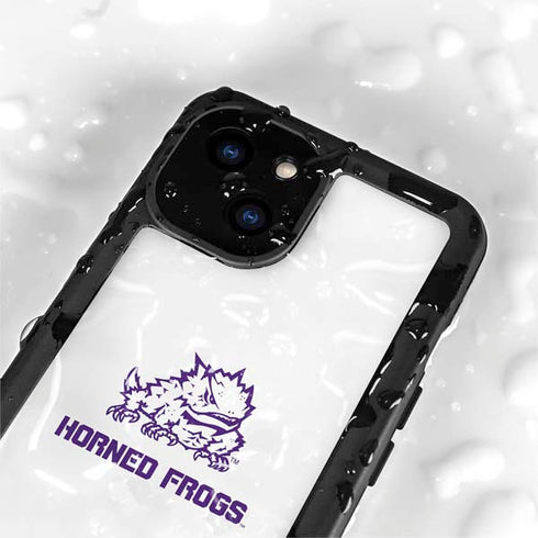 Texas Christian University Horned Frogs TCU iPhone 15 Plus Waterproof Case