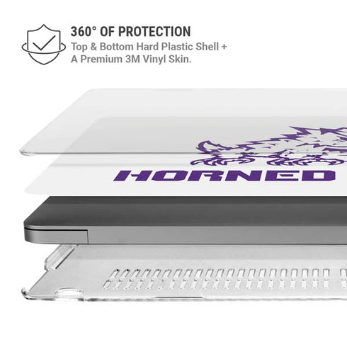 Texas Christian University Horned Frogs TCU MacBook Pro 16in (2021-25) Case plus Skin