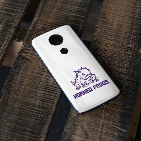 Horned Frogs TCU Moto E5 Plus Skin