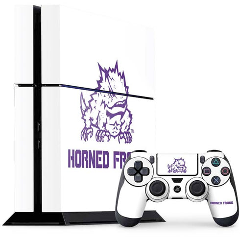 Horned Frogs TCU PS4 Console and Controller Bundle Skin