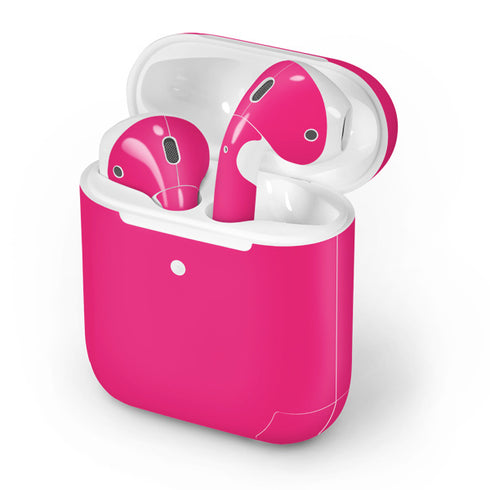 HOT Pink Solid Apple AirPods 2 Skin
