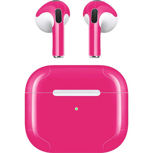 HOT Pink Solid Apple AirPods (3rd Gen 2021) Skin