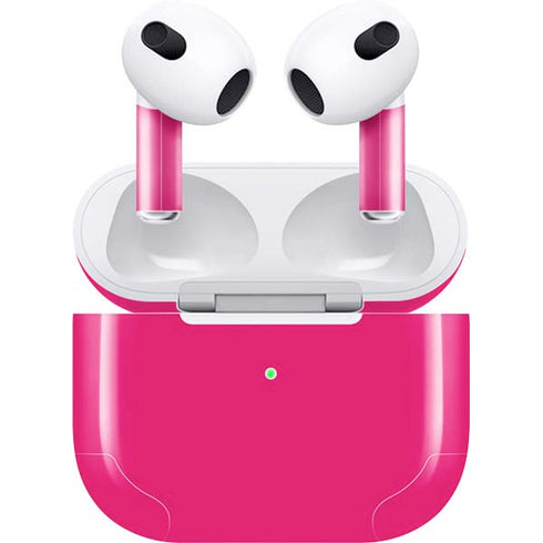 HOT Pink Solid Apple AirPods (3rd Gen 2021) Skin