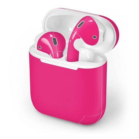 HOT Pink Solid Apple AirPods Skin