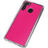 HOT Pink Solid Galaxy A21 Clear Case