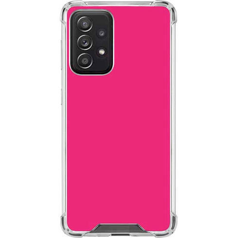 HOT Pink Solid Galaxy A52 5G Clear Case