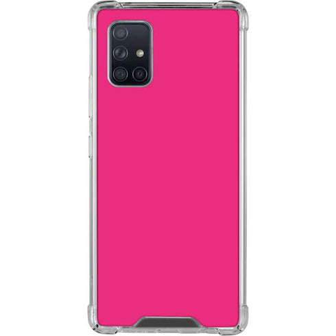 HOT Pink Solid Galaxy A71 5G Clear Case