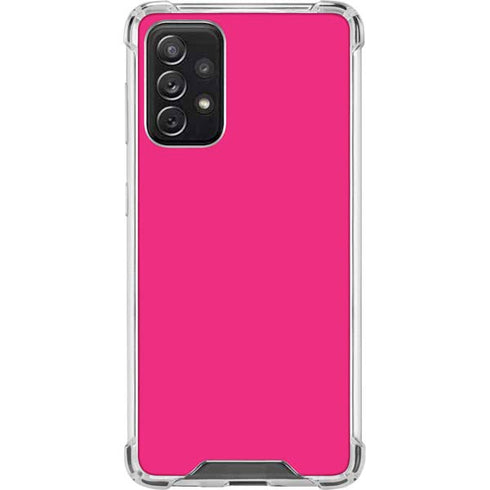 HOT Pink Solid Galaxy A72 5G Clear Case