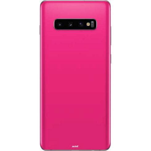 HOT Pink Solid Galaxy S10 Plus Skin