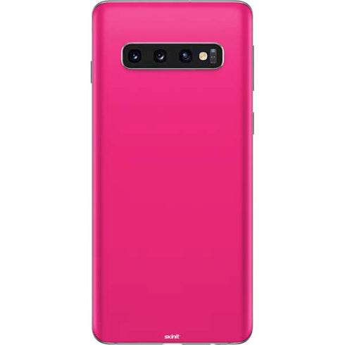 HOT Pink Solid Galaxy S10 Skin