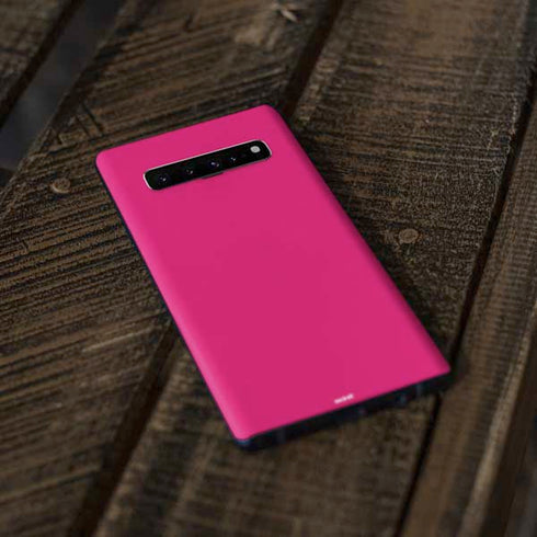 HOT Pink Solid Galaxy S10 Skin
