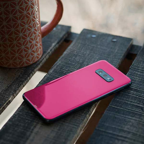 HOT Pink Solid Galaxy S10e Skin