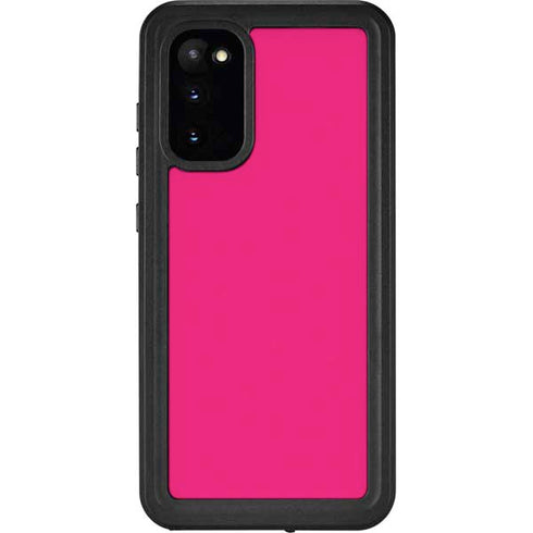 HOT Pink Solid Galaxy S20 Waterproof Case