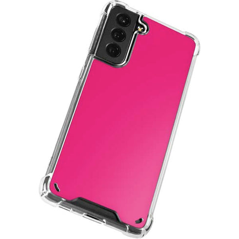 HOT Pink Solid Galaxy S21 Plus 5G Clear Case